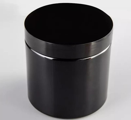 couvercle noir blanc d'Amber Black Pet Plastic With de pot crème de 100ml 150ml 200ml