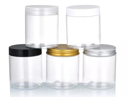 pot en plastique d'ANIMAL FAMILIER d'espace libre de 30ml 80ml 100ml 120ml 150ml avec la catégorie comestible de couvercle noir