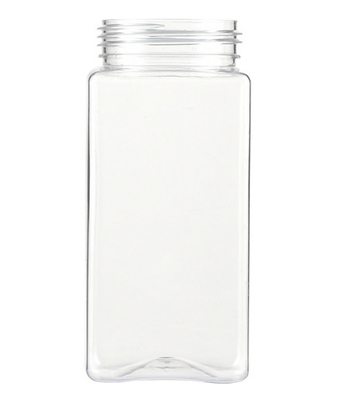 Bouteilles potables en plastique d'animal familier fait sur commande de place avec le chapeau en aluminium